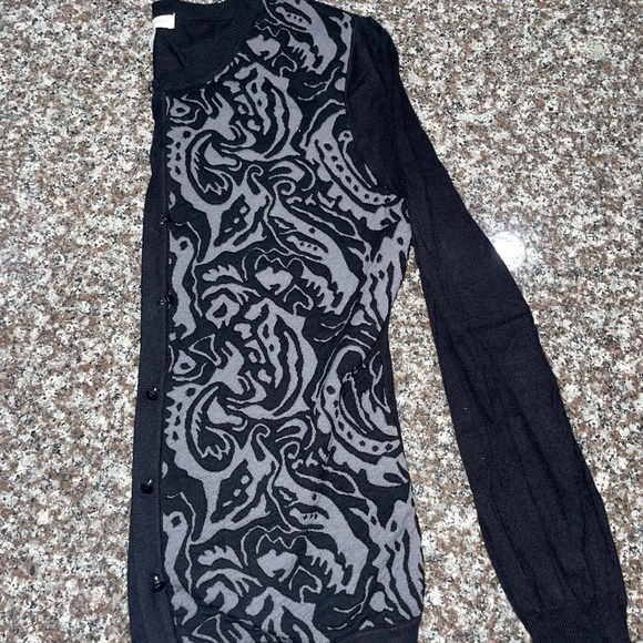 New York &  Co black longsleeve embroidered cardigan size S​​​​​​​​​​ - Picture 5 of 6